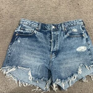 Distressed Denim Women Shorts
